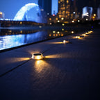4 PCS In Ground Path Lights Solar Waterproof Light