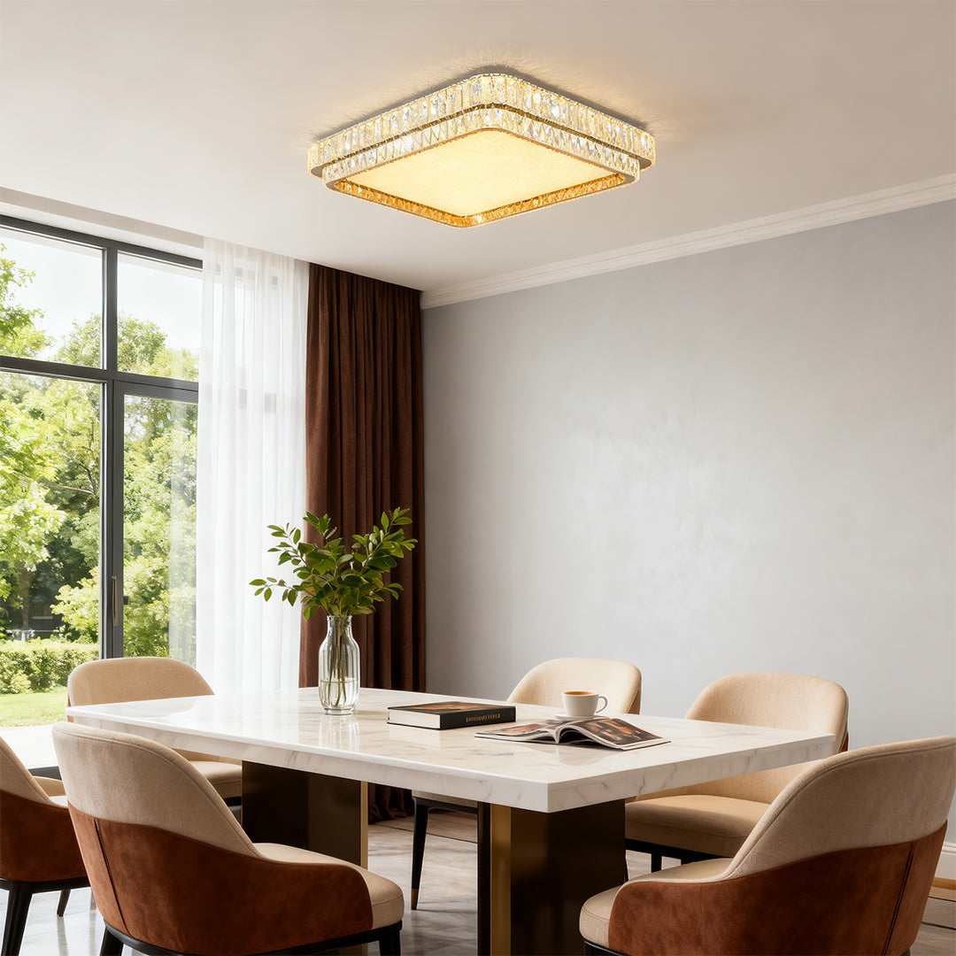 Contemporary Flush Mount Lighting Full-Spectrum Eye-Care Lamp