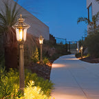 Bronze Street Lamp European Style Elegant Aluminum LED Light