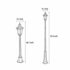 Bronze Street Lamp European Style Elegant Aluminum LED Light