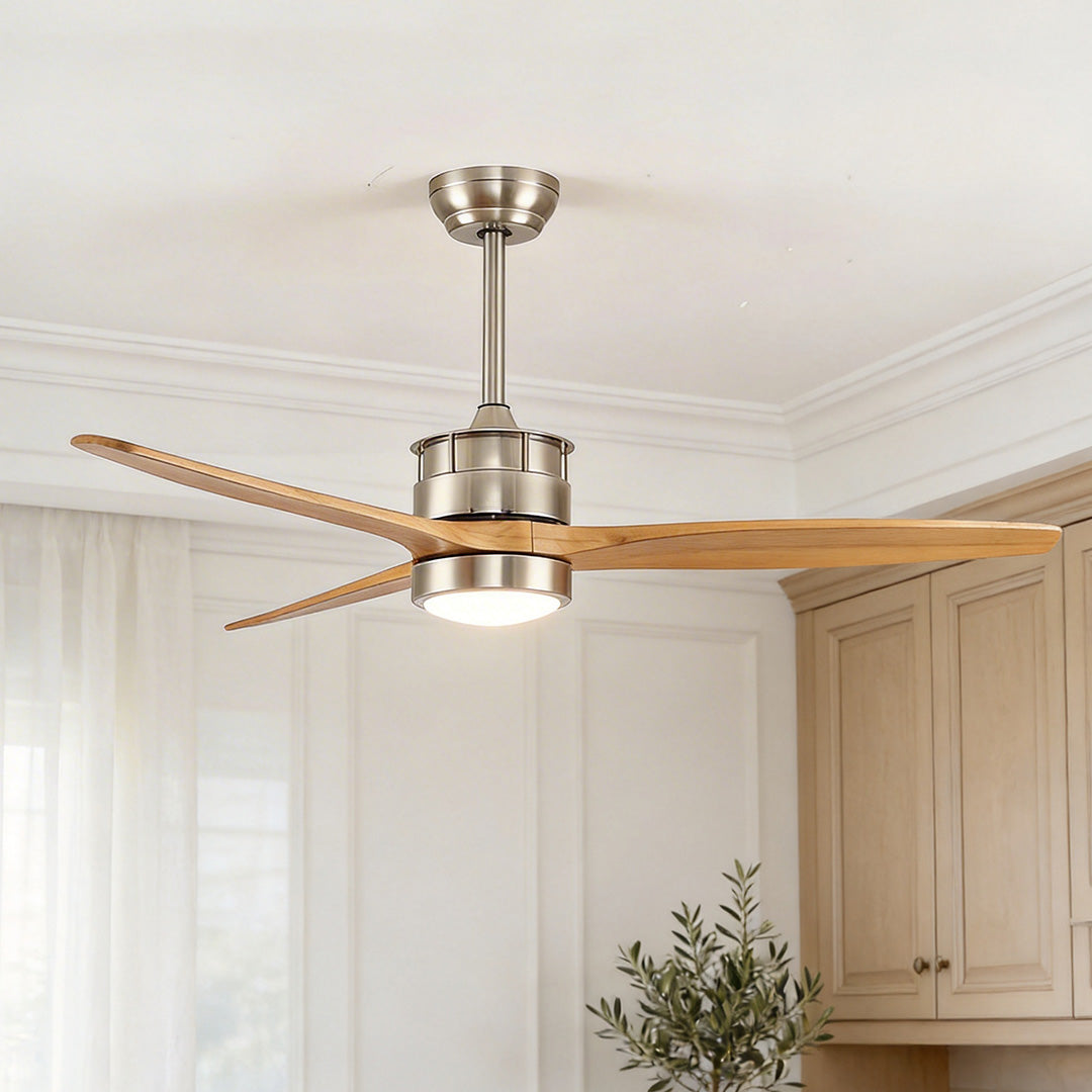 Contemporary Ceiling Fan with Light LED Remote Control Ceiling Fans