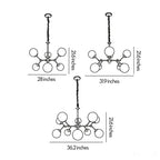 Bubble Lighting Chandeliers Modern Molecular Glass Ceiling Light
