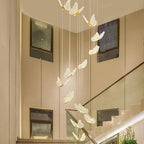 Butterfly Chandelierv Modern Metal Disk Acrylic Ceiling Light