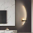LED Curved Wall Light Modern Elegant Fixture for Home and Living Room