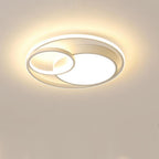 Tiered & Minimalist LED Overlapping Geometric Flush Mount Ceiling Lights