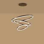 3 Circle Graduated Bedroom Chandeliers Remote Control Ceiling Light