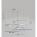 Artistic Circles LED Modern Chandeliers Hanging Ceiling Lights Pendant Light