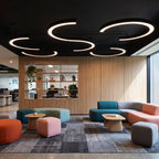2-PCS C Shape Pendant Light Minimalist Arc Linear Commercial Light