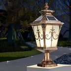 Cast Aluminum Post Light European Retro Fence Light
