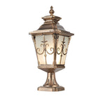 Cast Aluminum Post Light European Retro Fence Light