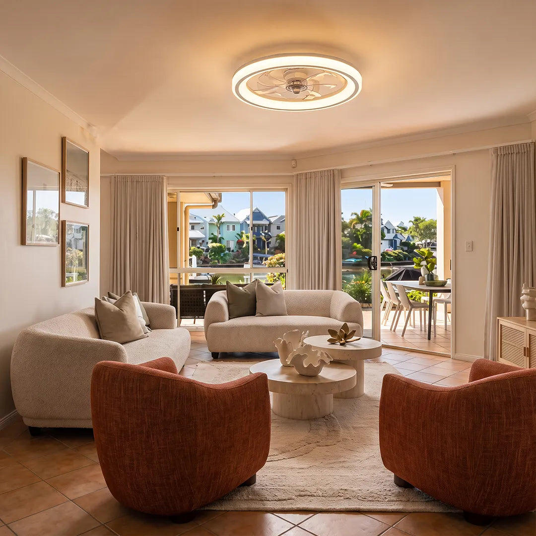 Ceiling Fans with Light Fixtures Modern LED Light
