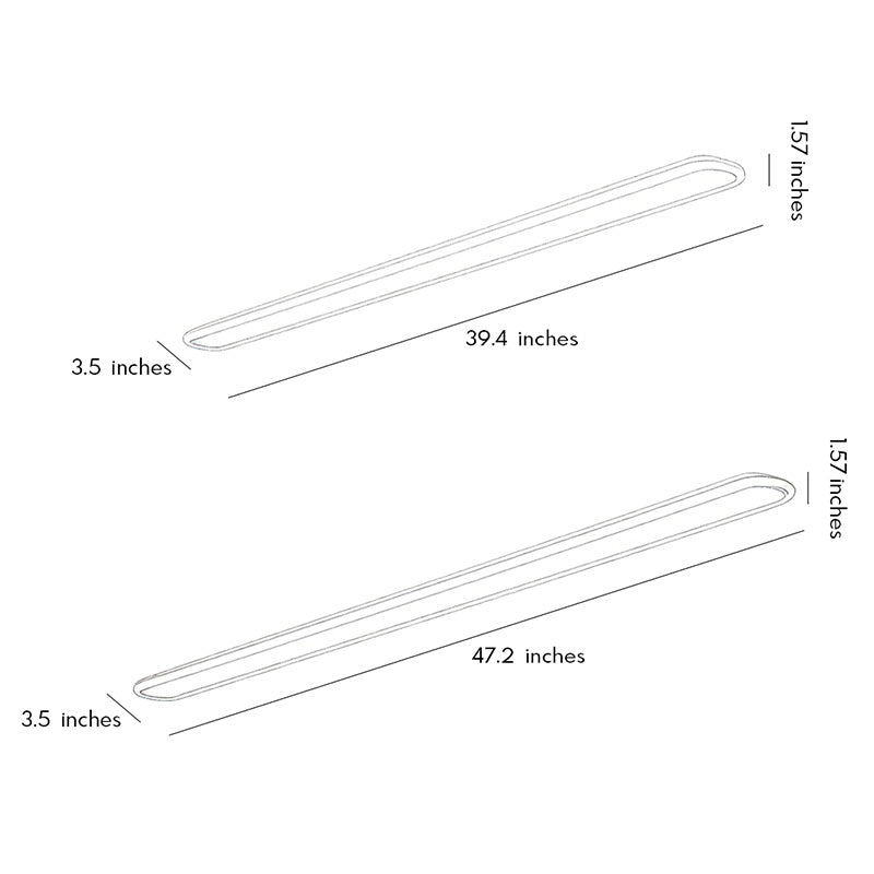 Ceiling Linear Lights Modern Minimalist Metal LED Light