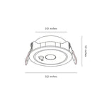 【4 PCS】Ceiling with Spotlights Motion Sensor Anti-Glare LED Light