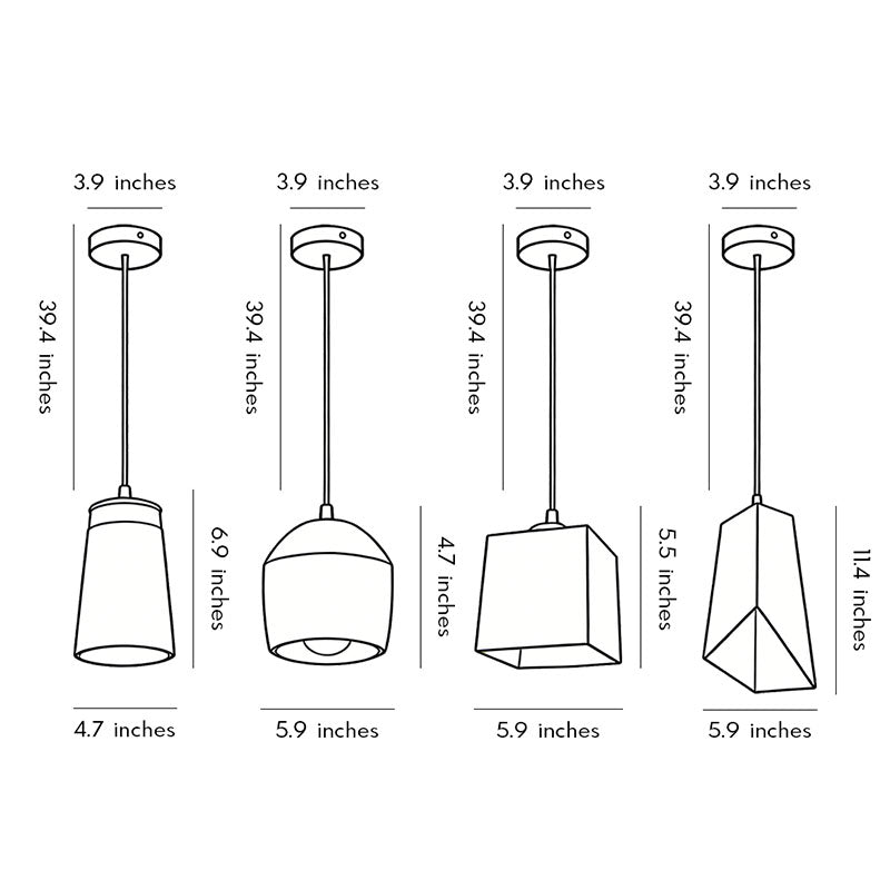 Cement Look Pendant Lights Industrial Style Unique Ceiling Light