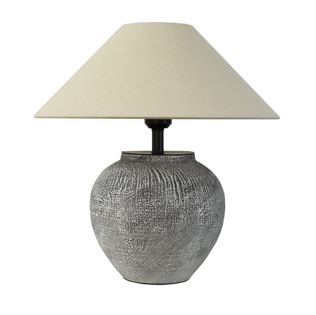 Ceramic Base Table Lamp Wabi-Sabi Bedside Decorative Light