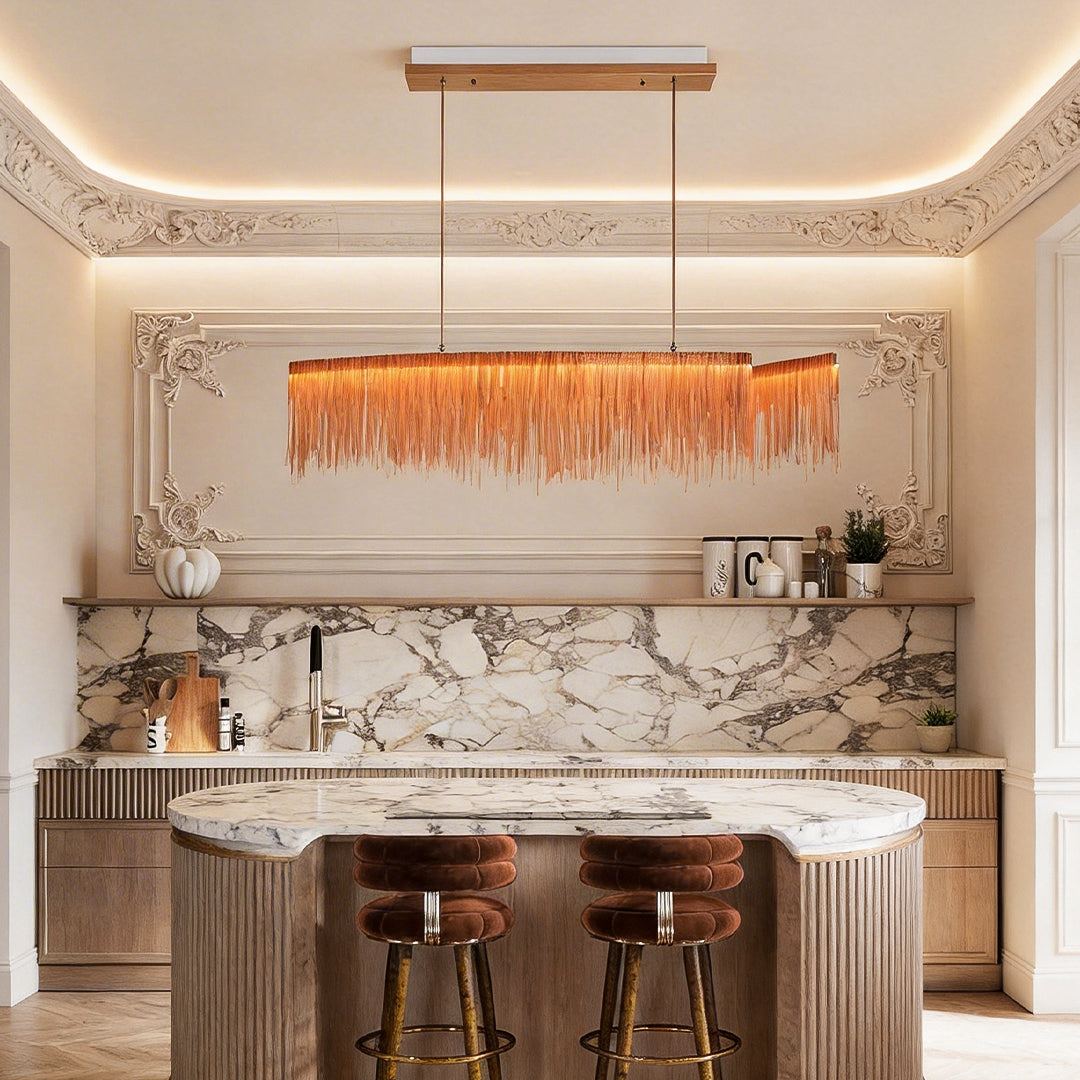 Chain Tassel Chandelier Aluminum Alloy LED Ceiling Light