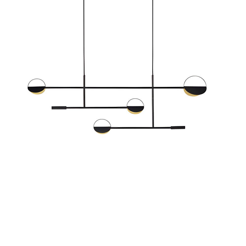 Chic Modern Adjustable Color Temperature LED Iron Linear Pendant Lamp