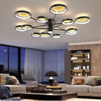Modern Ring Ceiling Light Satellite-Style Sculptural LED Light