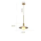 Ball-shaped LED Gold Modern Pendant Lighting Hanging Ceiling Lights