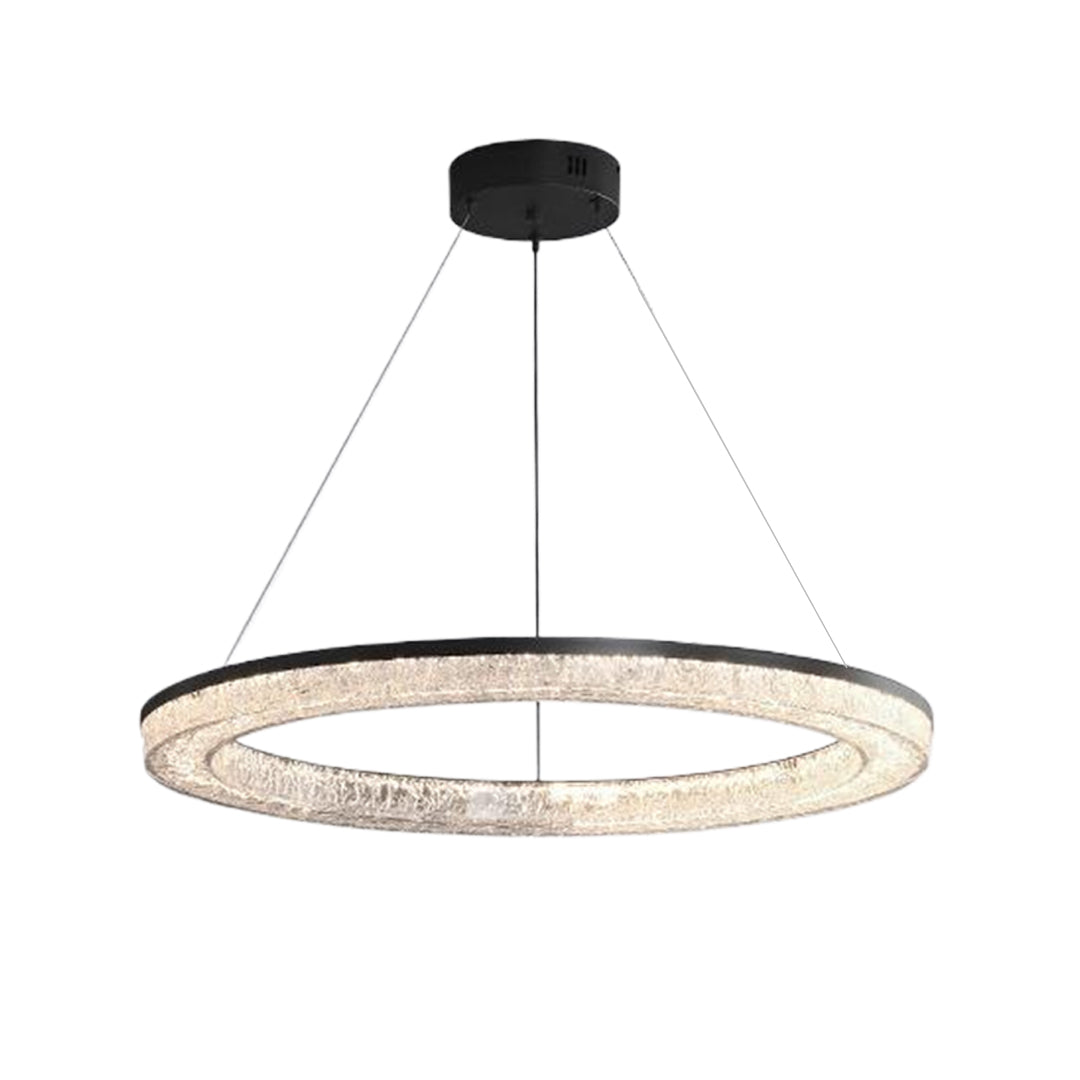 Circle Pendant Light Luxury Ring Art Chandelier
