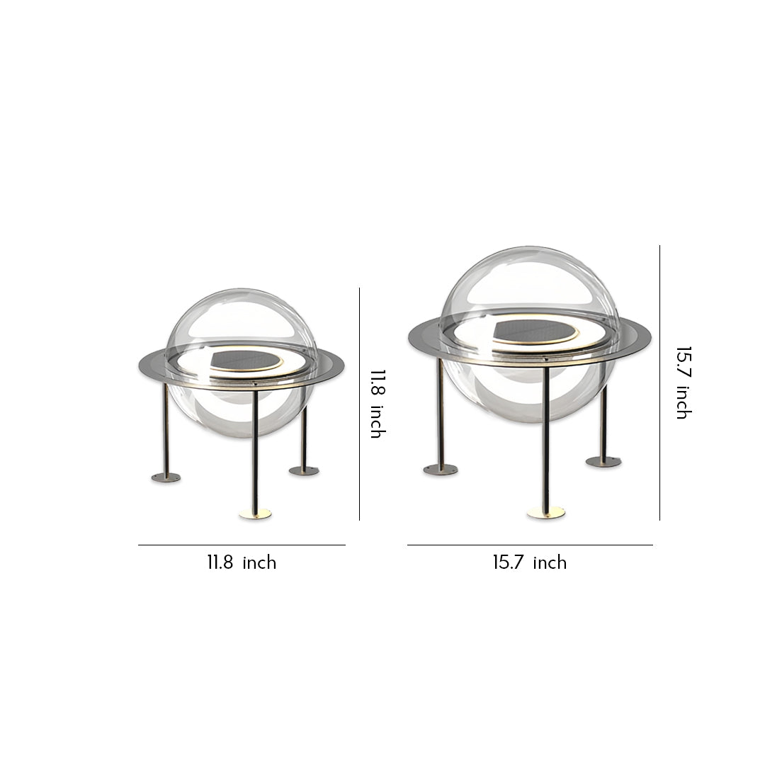 Gate Pillar Lights Design Outdoor Waterproof Solar Globe Light