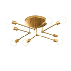 8-light LED Modern Sputnik Chandelier Ceiling Lights Pendant Lighting