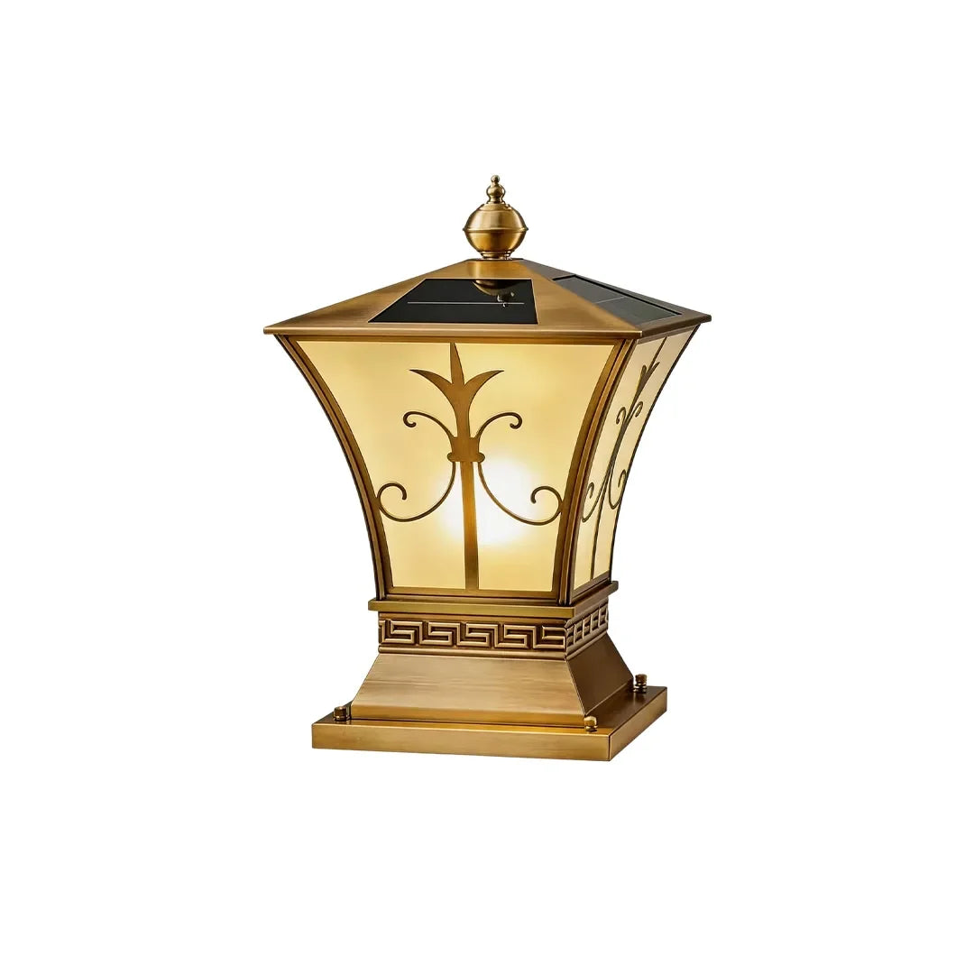 Pillar Light Fixtures Vintage Copper Outdoor Waterproof Light