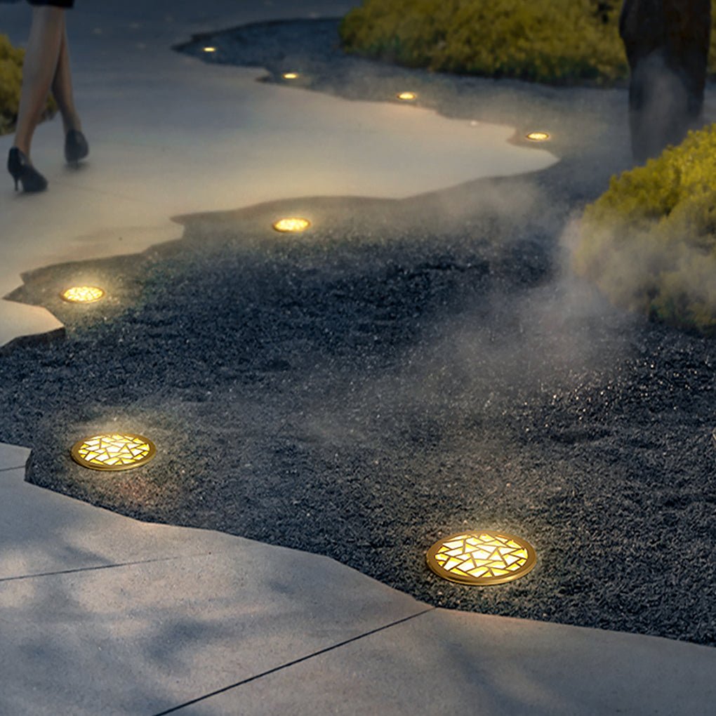 Fun Pattern Elegant LED Embedded Garden Step Lights