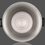 2 PCS Recessed Ceiling Spotlight Frameless Silver Glare-Free Light