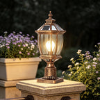 Solar Column Pillar Lights LED Waterproof Garden Fence Post Light