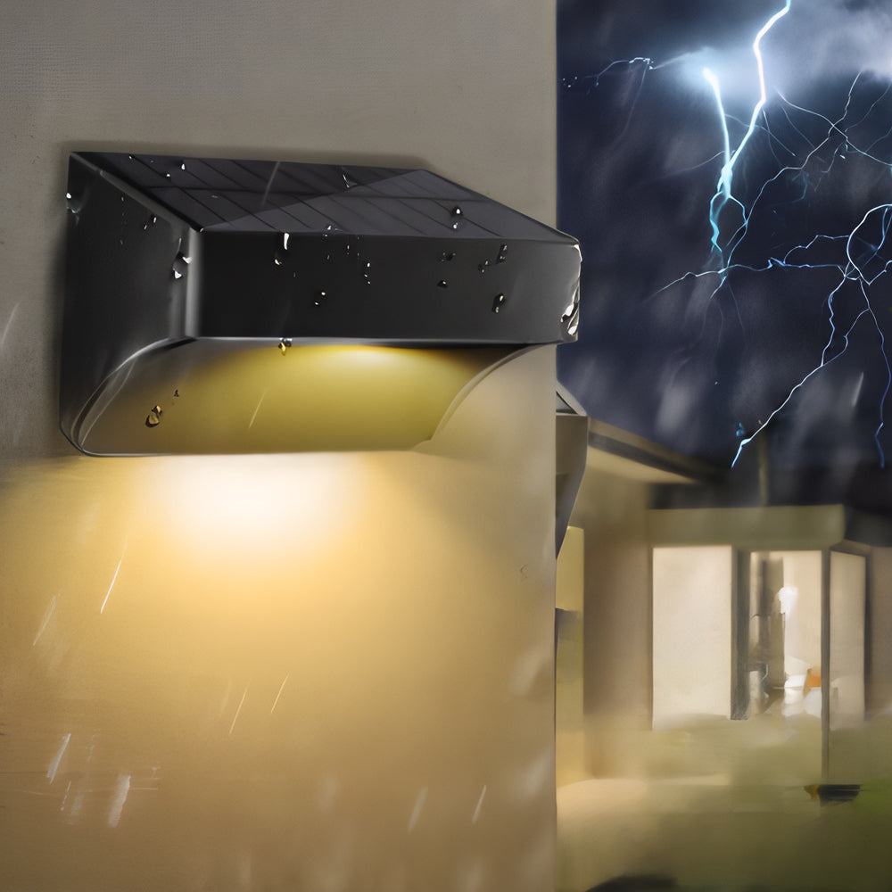 4 PCS Solar Outdoor Wall Lights Dusk to Dawn Waterproof Ambient Light
