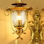 Copper Outdoor Wall Sconces European Vintage Waterproof Light