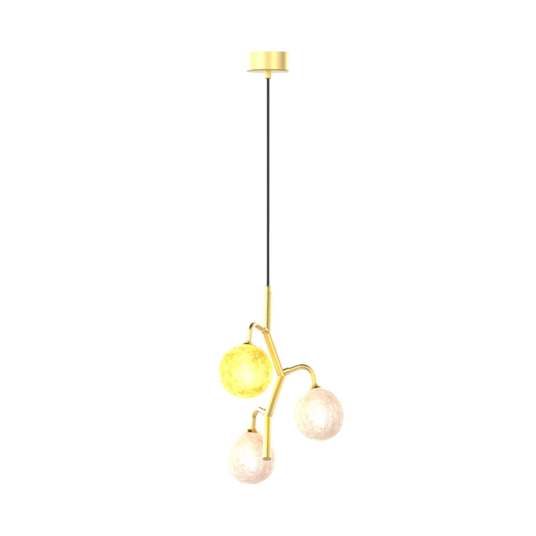 Coloured Glass Chandelier Modern Creative Vintage Ceiling Light