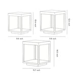 Concrete Pillar Lights Modern Open-Frame Square LED Light