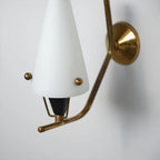 Cone Wall Light Vintage Style Glass Ambient Wall Sconce