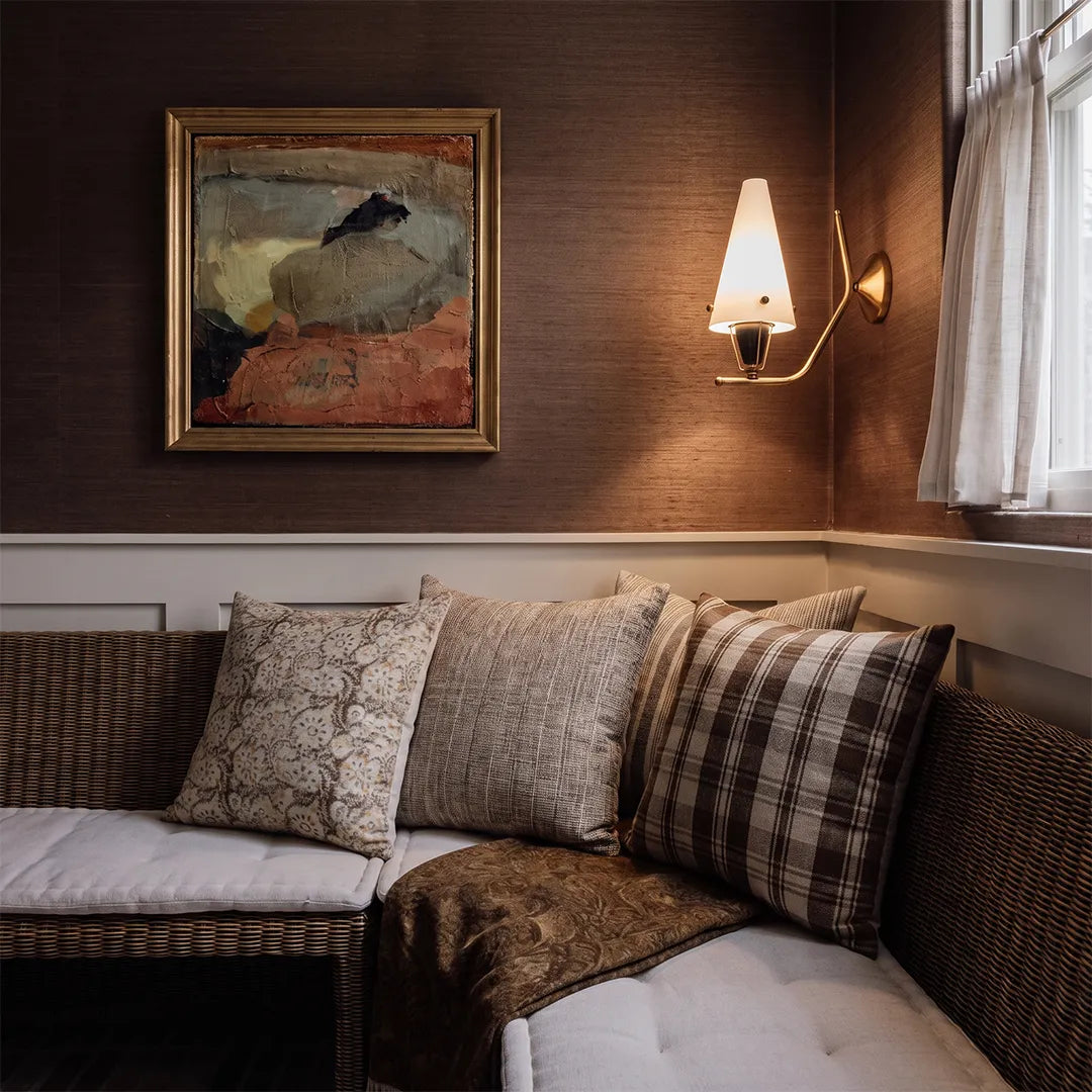 Cone Wall Light Vintage Style Glass Ambient Wall Sconce