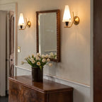 Cone Wall Light Vintage Style Glass Ambient Wall Sconce