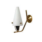 Cone Wall Light Vintage Style Glass Ambient Wall Sconce