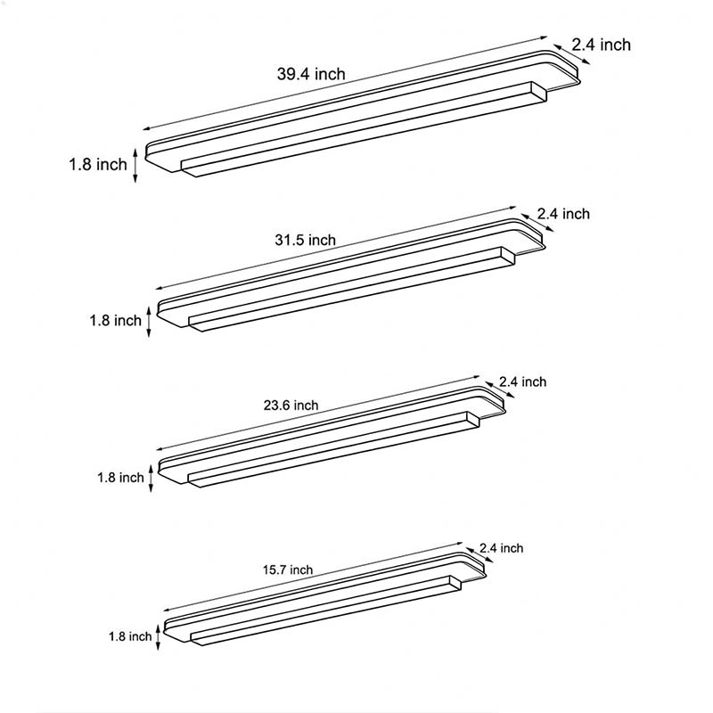 Contemporary Bathroom Vanity Lighting Modern Linear Light