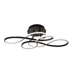 Curve Ceiling Light Simple Geometric Metal LED Light
