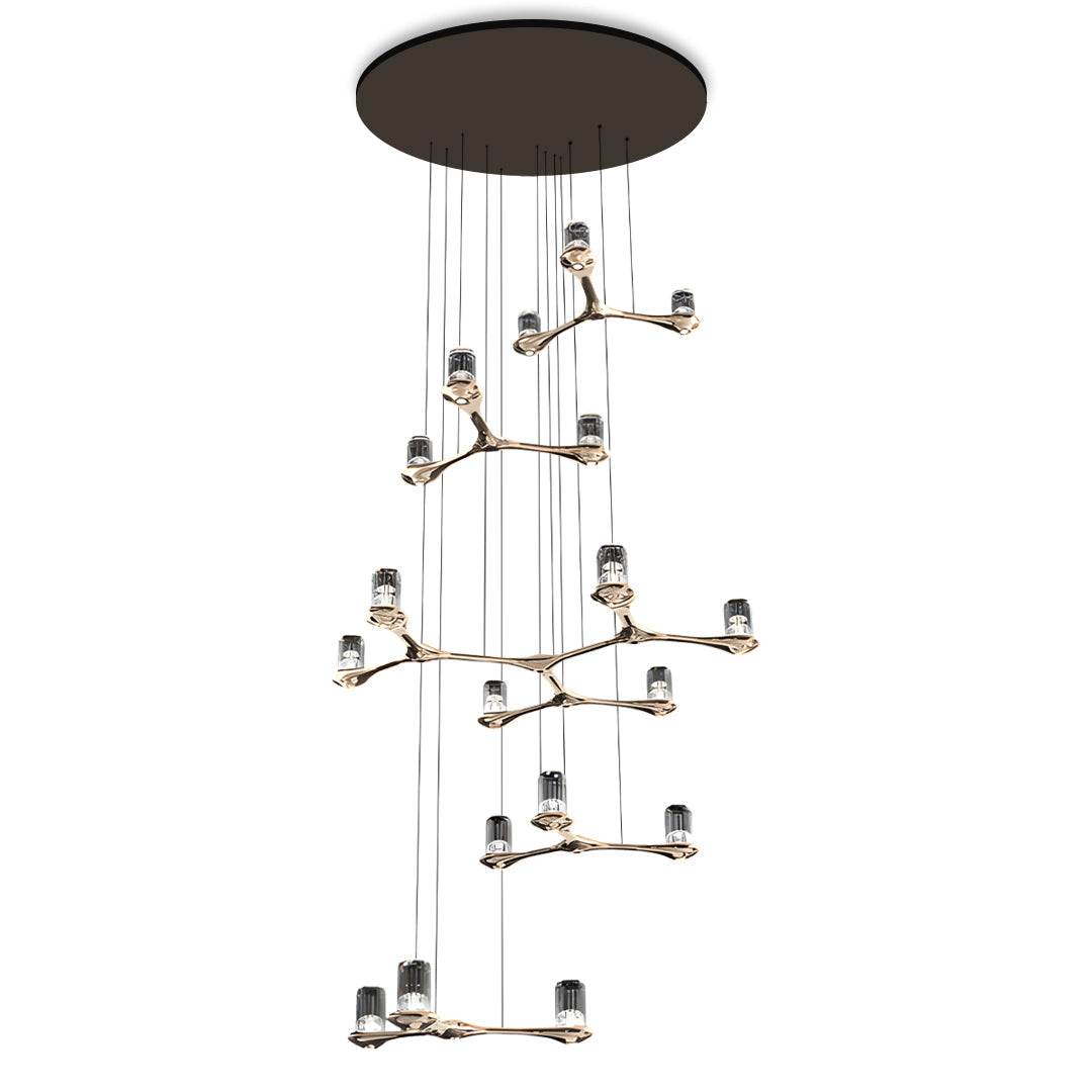 Crystal Staircase Chandelier Nordic Creative Ceiling Light