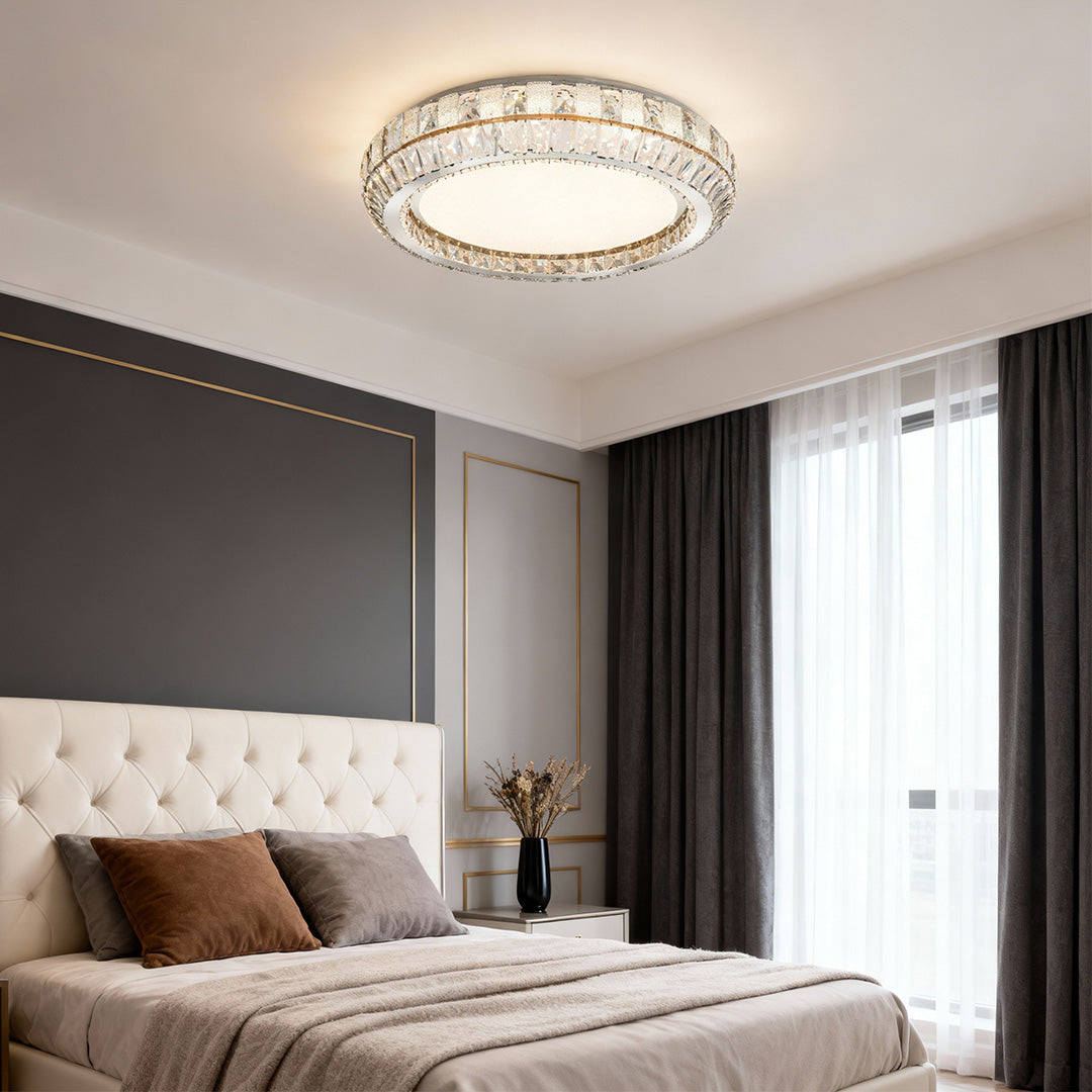 Contemporary Flush Mount Light Luxury Crystal Light