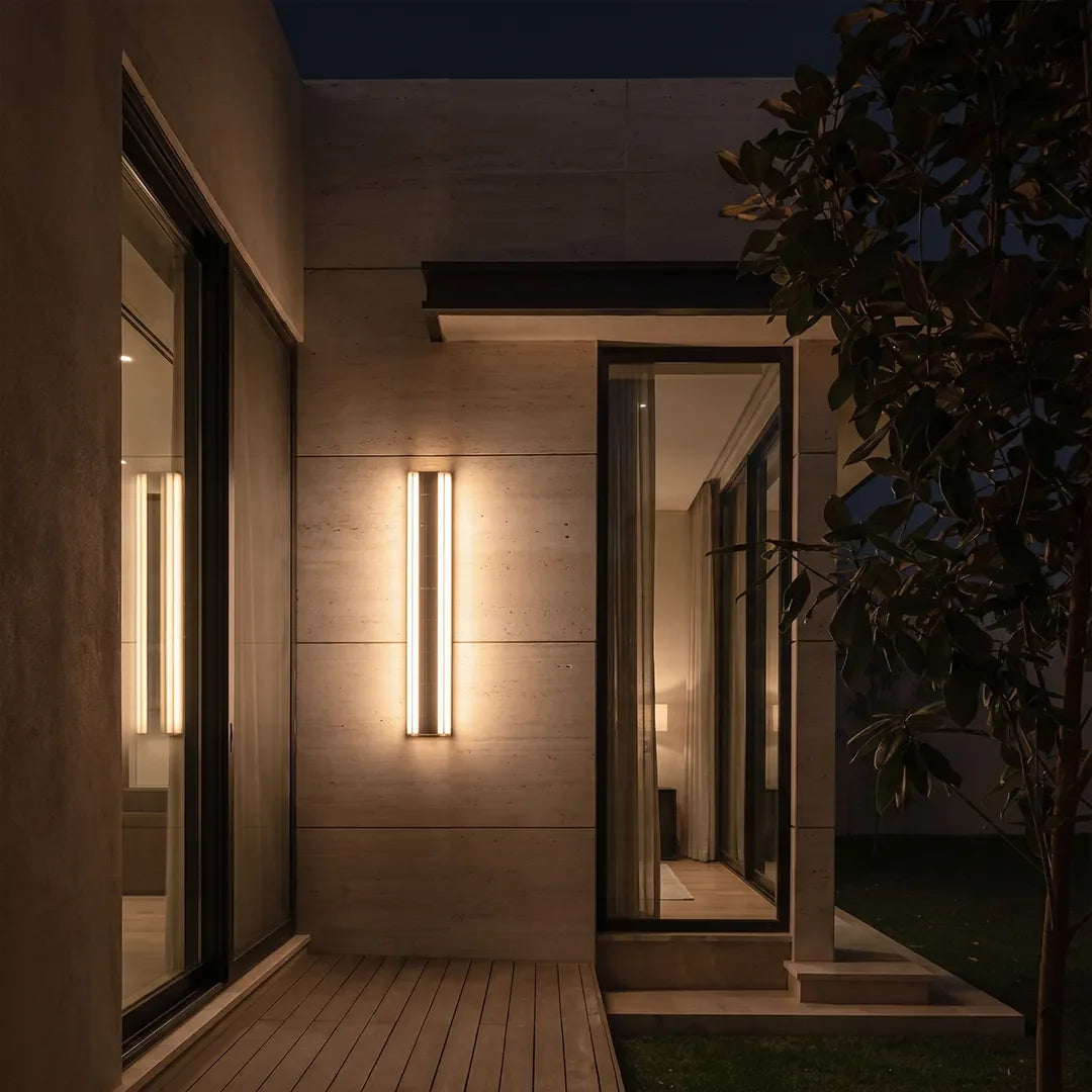 Contemporary LED Wall Lights Linear Outdoor Metal Light