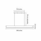 Contemporary Linear Chandeliers Luxury RGB Ceiling Light