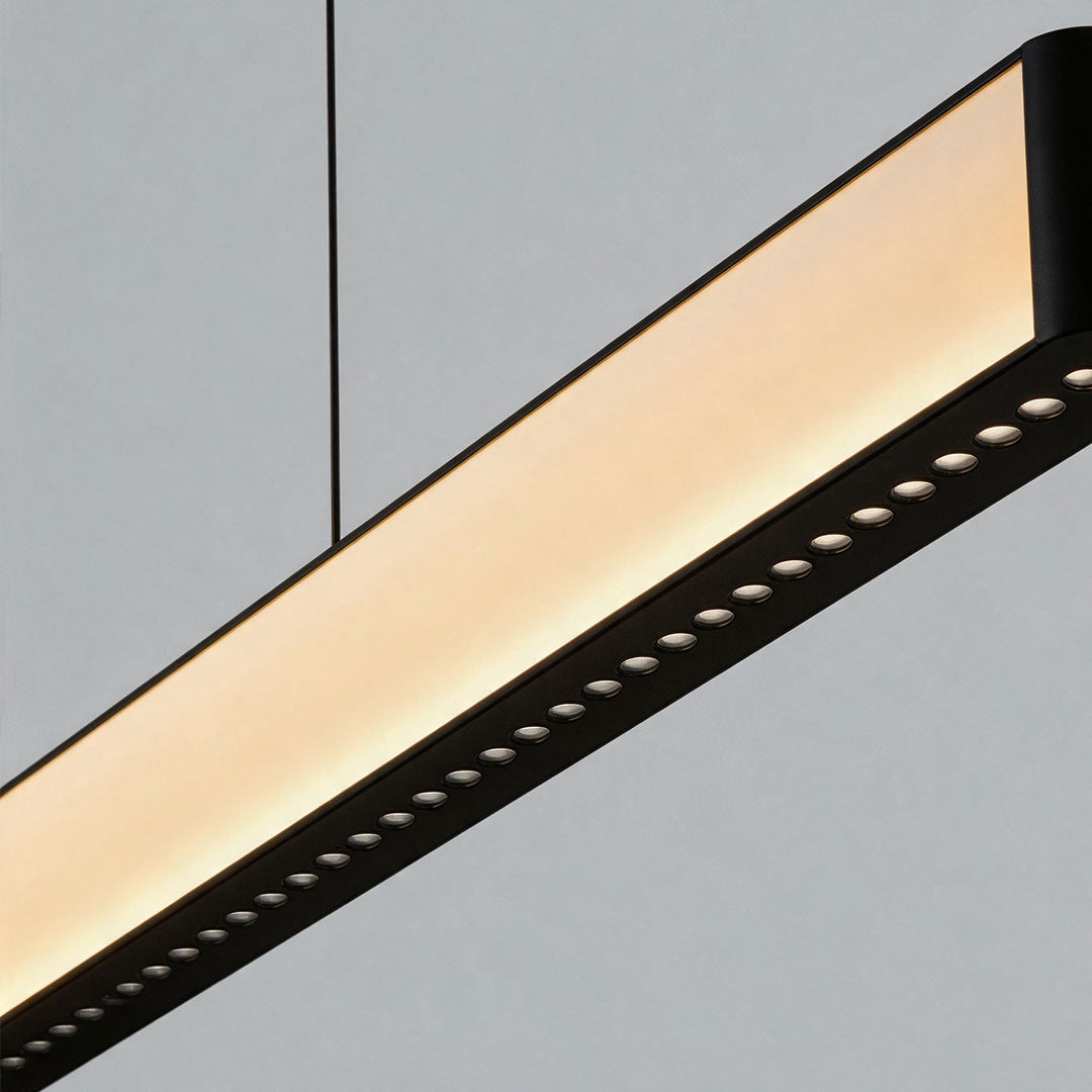 Contemporary Linear Chandeliers Luxury RGB Ceiling Light