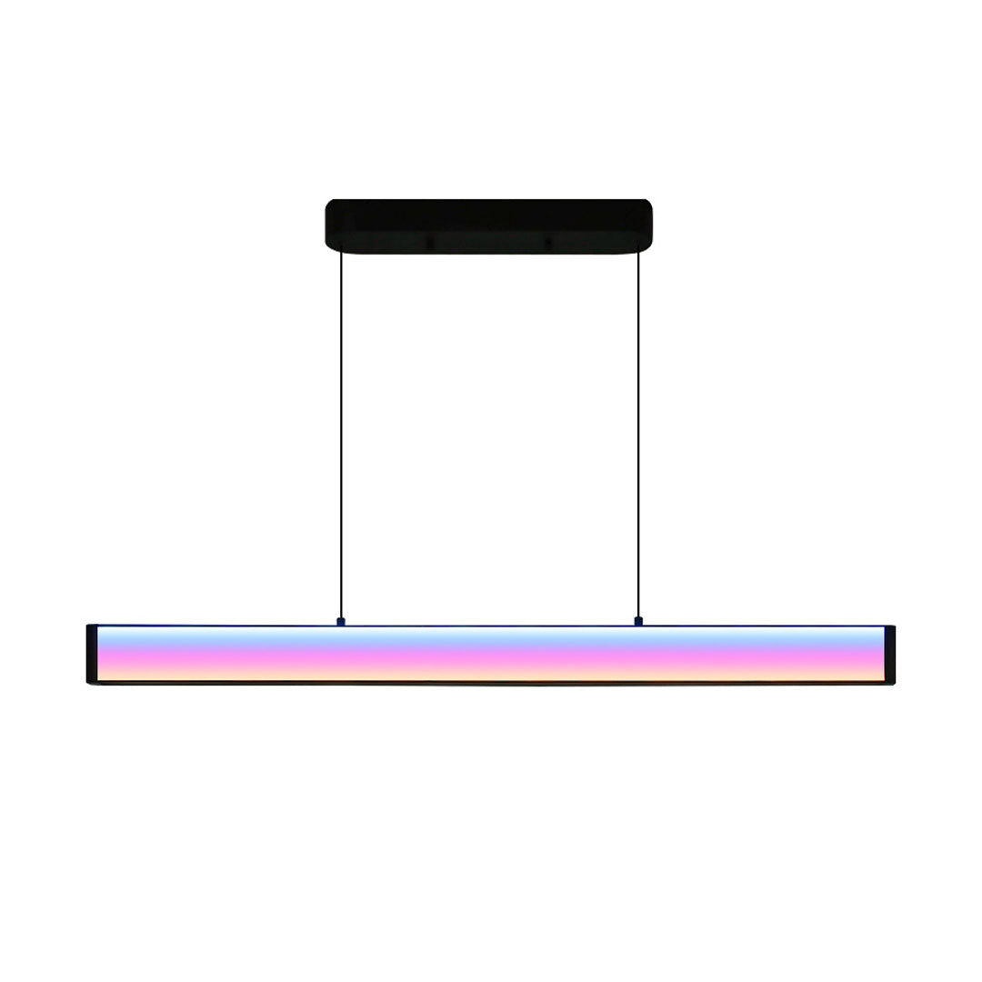 Contemporary Linear Chandeliers Luxury RGB Ceiling Light