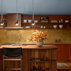 Contemporary Mini Pendant Lights Teardrop Metal Ceiling Light