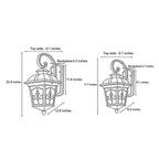 Contemporary Outdoor Wall Light Waterproof Elegant LED Lantern