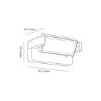 Contemporary Outdoor Wall Light 360° Adjustable LED Washer Light
