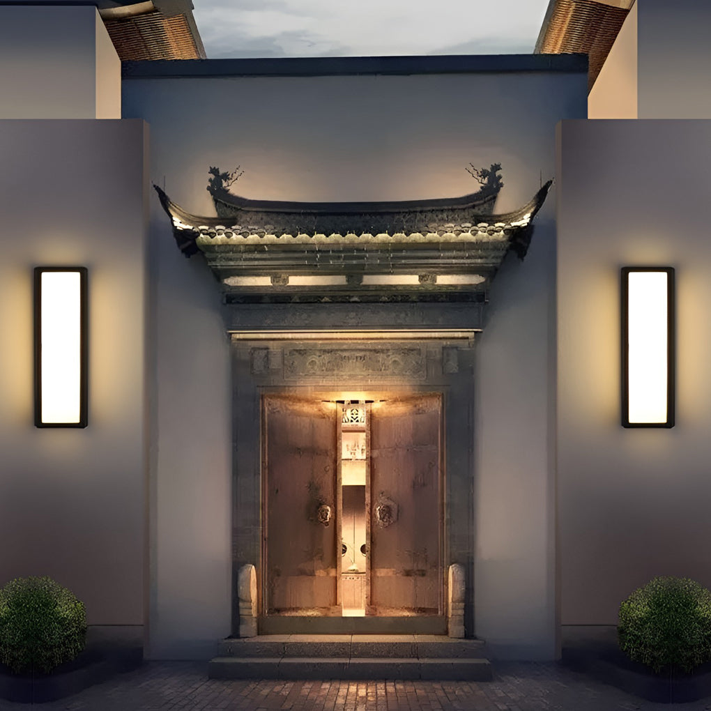 [Open-Box]Contemporary Outdoor Wall Light Black LED Waterproof Light